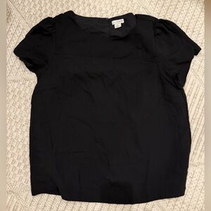J. Crew Classic Black Blouse